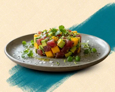 Tartare de Thon mangue et avocat
