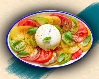 Tomates et burrata